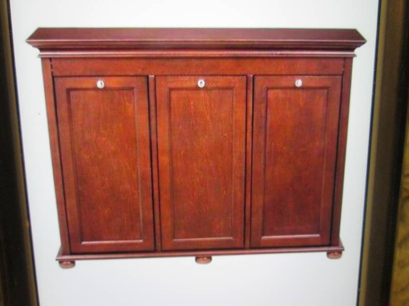 lot 206 image: Hampton Bay Triple Tilt-Out Hamper ...