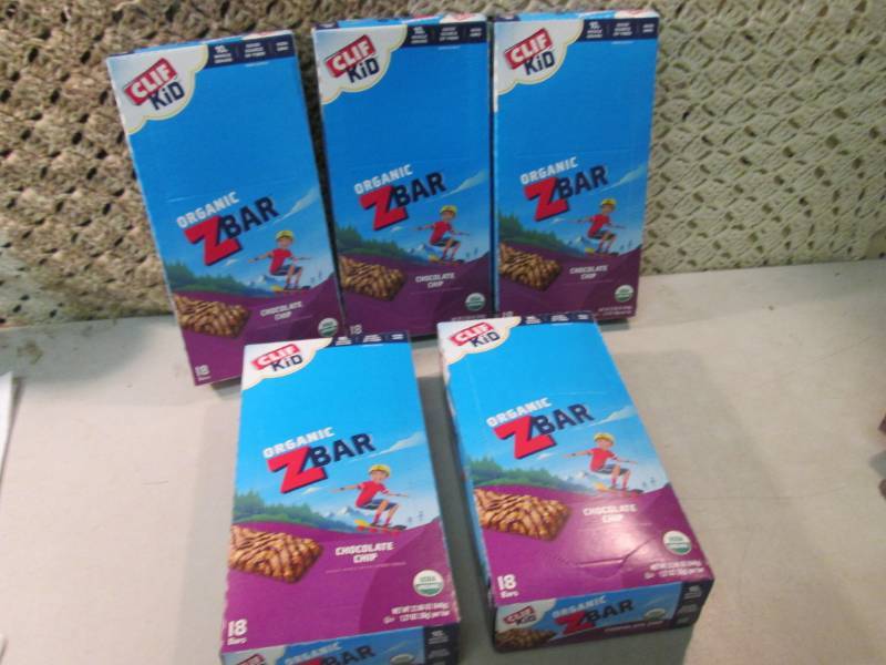 lot 213 image: 5 Boxes of Organic Z Bars Chocolate...