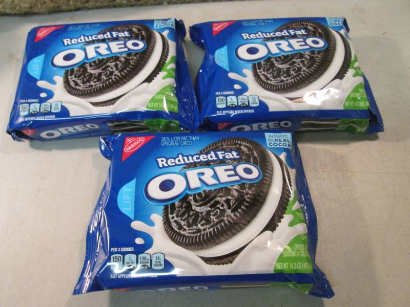 lot 231 image: 3 Packs of Reduced Fat Oreo Cookies...