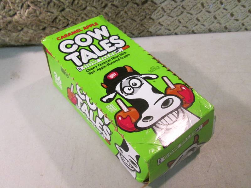 lot 233 image: Box of 36 Caramel Apple Cow Tails B...