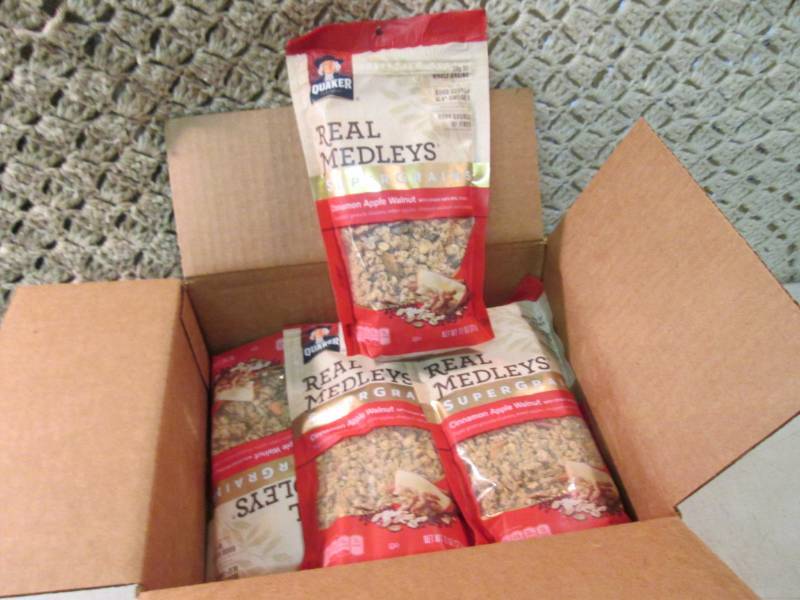 lot 236 image: Case of 6 Boxes of Quaker Real Medl...