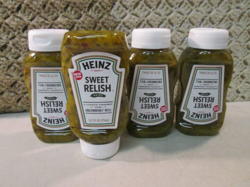 lot 239 image: 4 Bottles of Heinz Sweet Relish Bes...