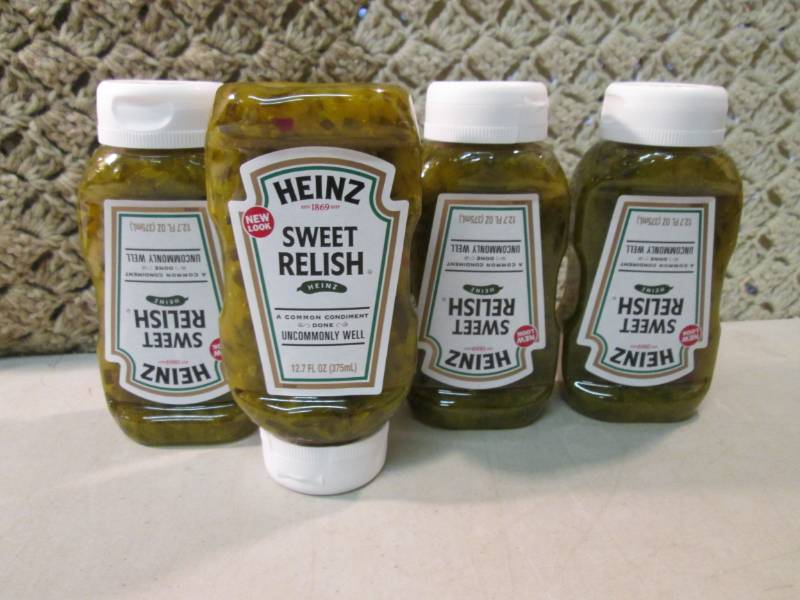lot 240 image: 4 Bottles of Heinz Sweet Relish Bes...