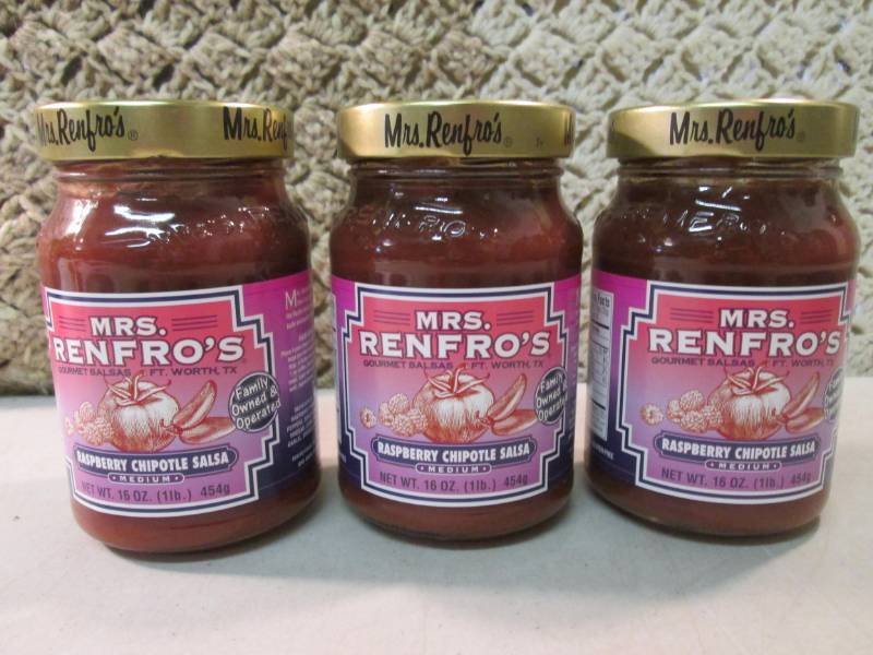 lot 242 image: 3 Jars of Raspberry Chipotle Salsa ...
