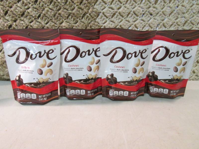 lot 259 image: 4 Bags of Dove Dark Chocolate Dippe...