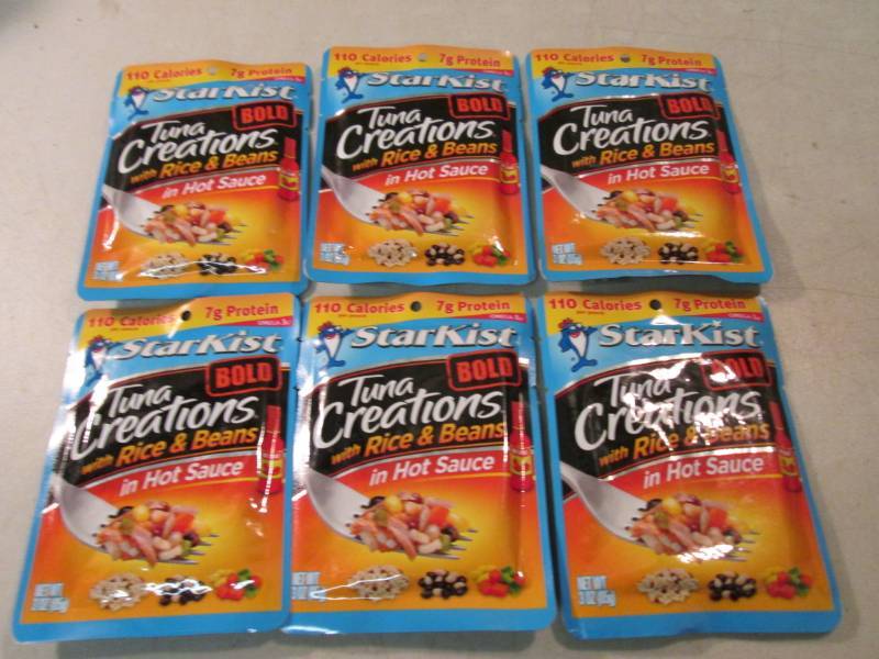 lot 265 image: 6 Pouches of Starkist Bold Tuna Cre...