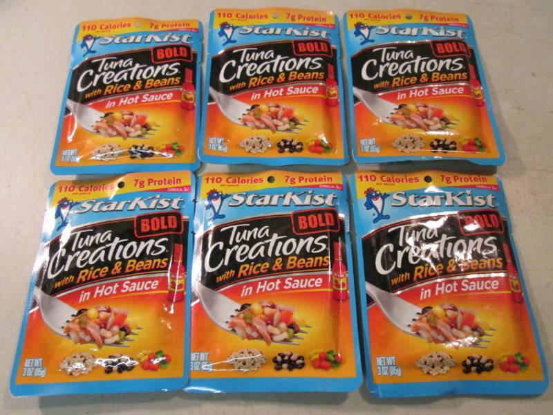 lot 266 image: 6 Pouches of Starkist Bold Tuna Cre...