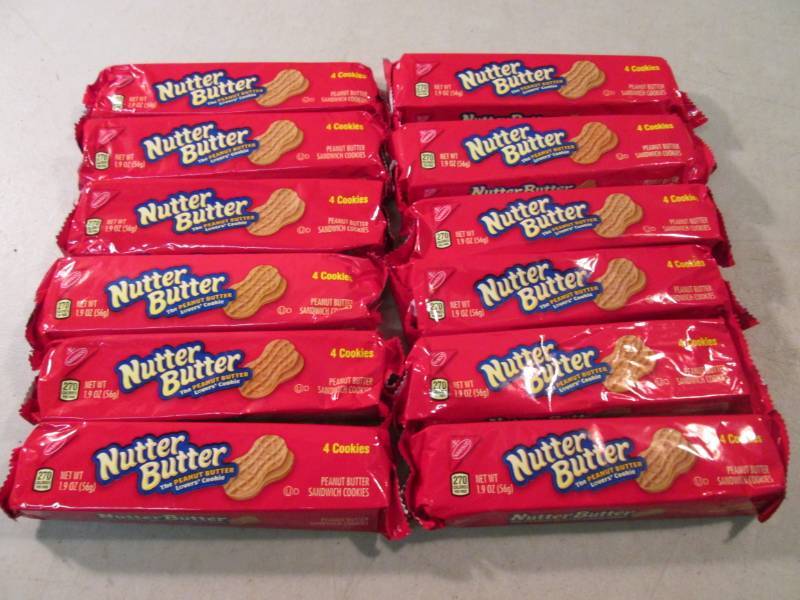 lot 287 image: 12 Packs of Nutter Butter Cookies B...