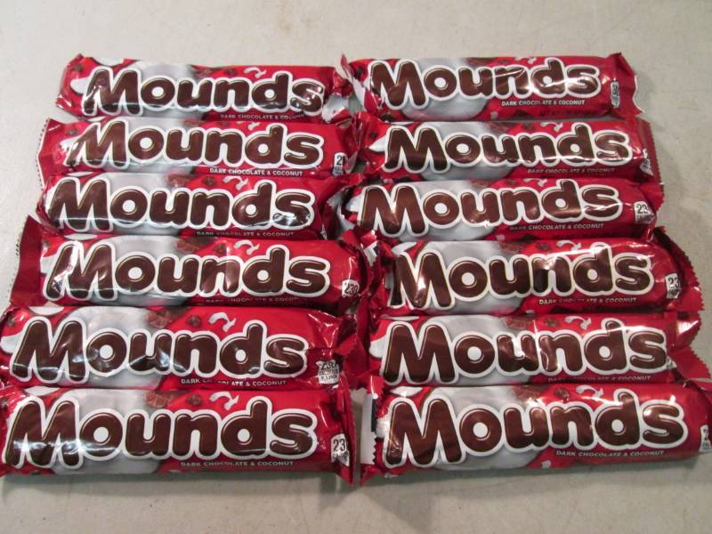 lot 295 image: 12 Mounds Candy Bars Best by Jul 20...
