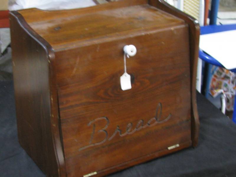 Wood Bread Box
