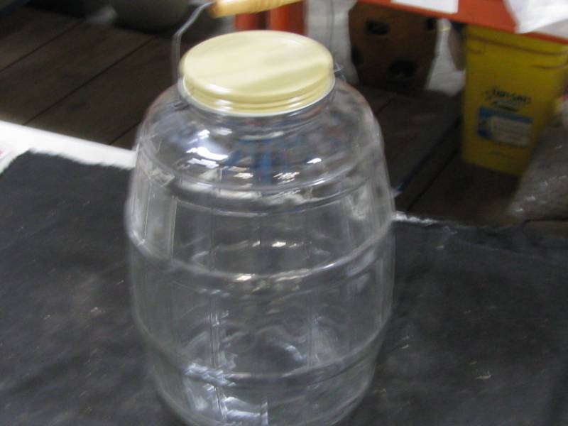 Glass Pickle Jar