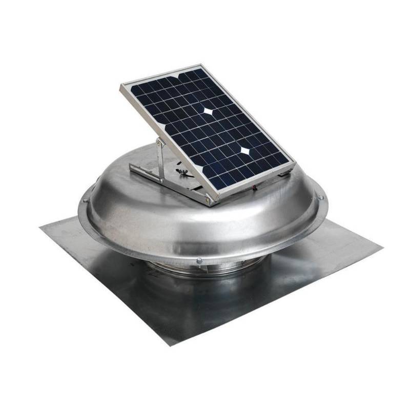 lot 46 image: Master Flow 500 CFM Solar Powered Roof Mount Exhaust Fan, PRSOLAR