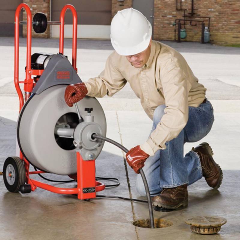 lot 61 image: RIDGID K750 115-Volt Drum Machine, 58 Pigtail 51402