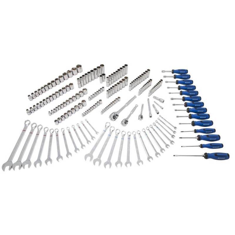 lot 69 image: Kobalt 189-Piece Standard (SAE) and Metric Polished Chrome Mechanics Tool Set, 89999