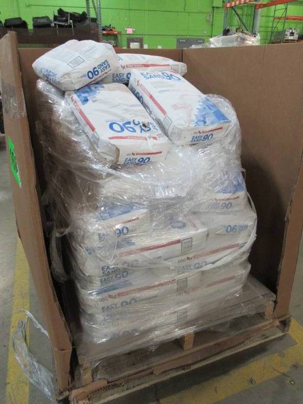 lot 23 image: Pallet of Sheetrock Brand Easy Sand 90 Lightweight 18 lb. Setting-Type Joint Compound, 384211 Approximately 40 bags.