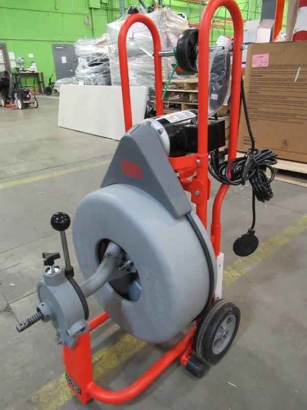lot 62 image: RIDGID K750 115-Volt Drum Machine, 34 Pigtail 41977