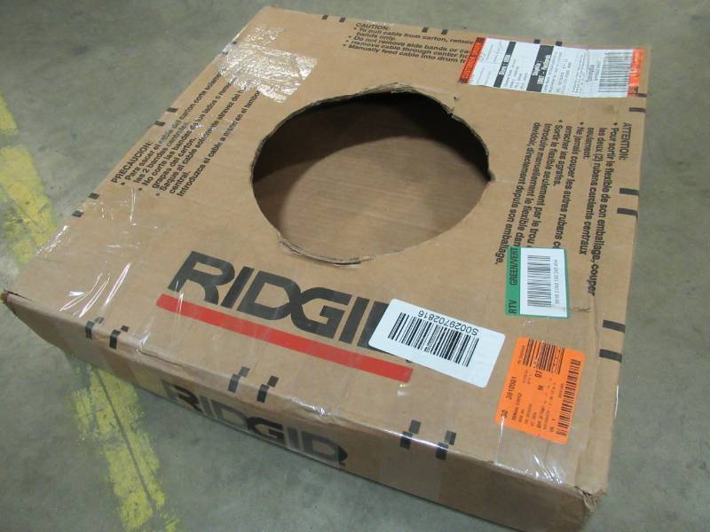 lot 105 image: RIDGID C45 12 in. x 75 ft. Integral-Wound Solid-Core Cable, 87597