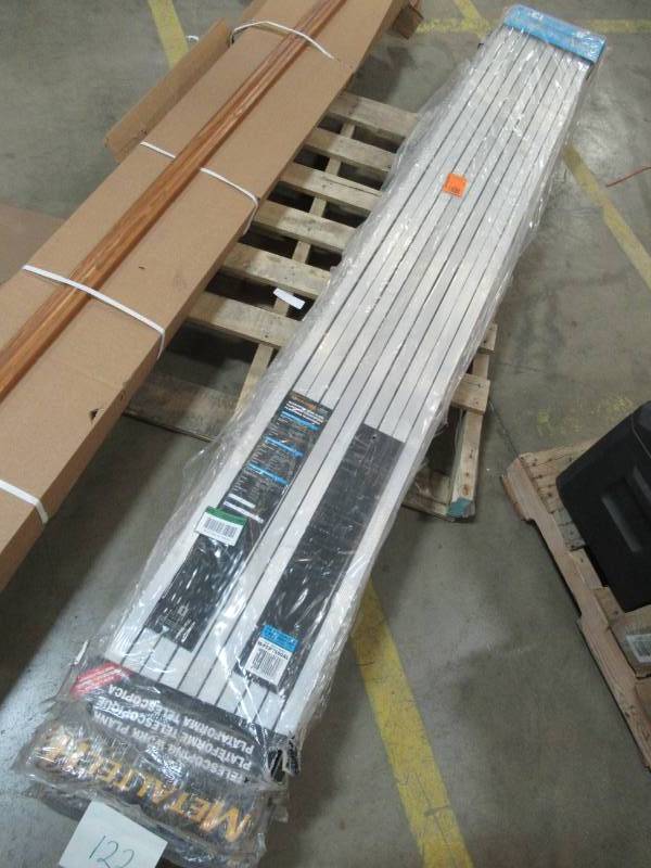 lot 122 image: MetalTech 13 ft. Aluminum Telescoping Work Plank with 250 lb. Load Capacity, M-PEP7100AL
