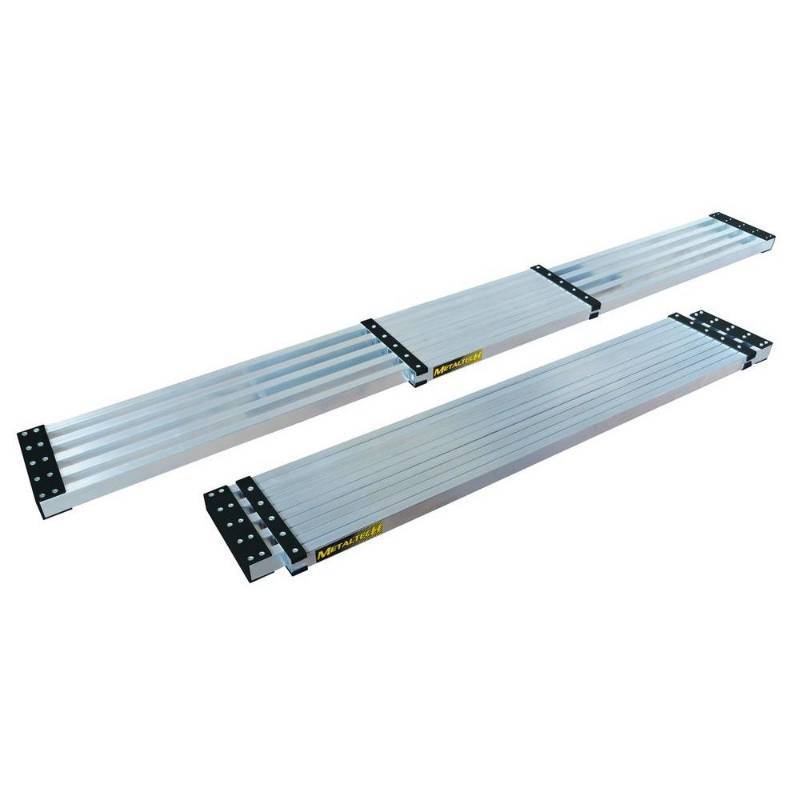 lot 123 image: MetalTech 13 ft. Aluminum Telescoping Work Plank with 250 lb. Load Capacity, M-PEP7100AL.