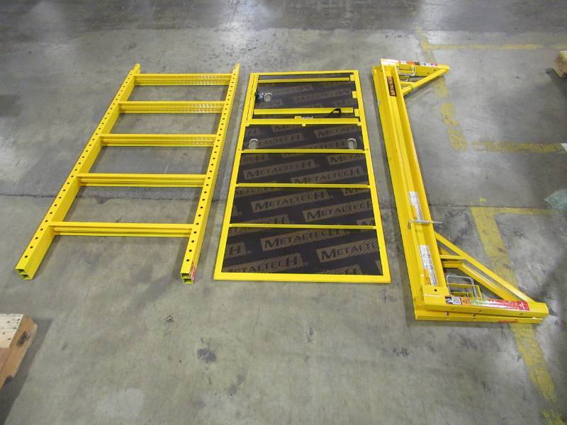 lot 74 image: MetalTech Safeclimb Baker Style 6 ft. x 6 ft. x 2-12 ft. Scaffold 1100 lbs. Capacity, I-CISCH1 - Missing 5 Locking Casters