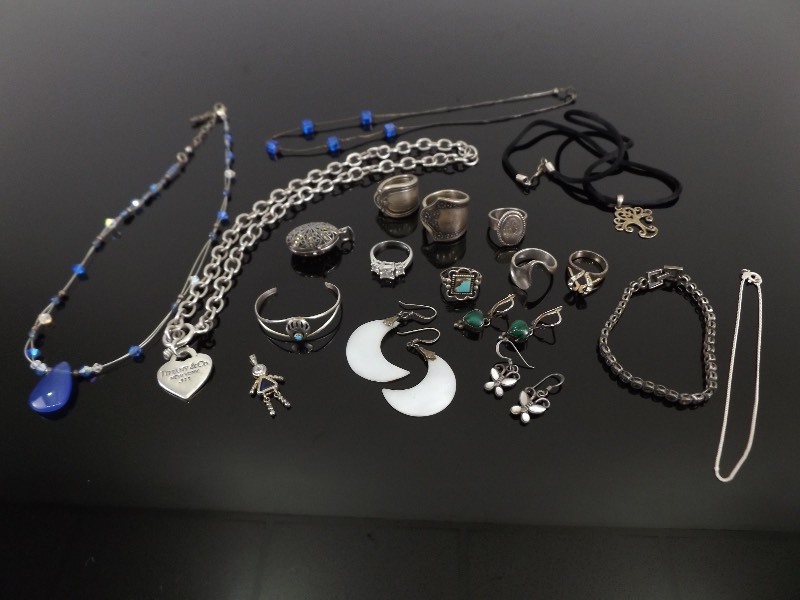 Large Lot of Misc. .925 Sterling Silver Jewelry