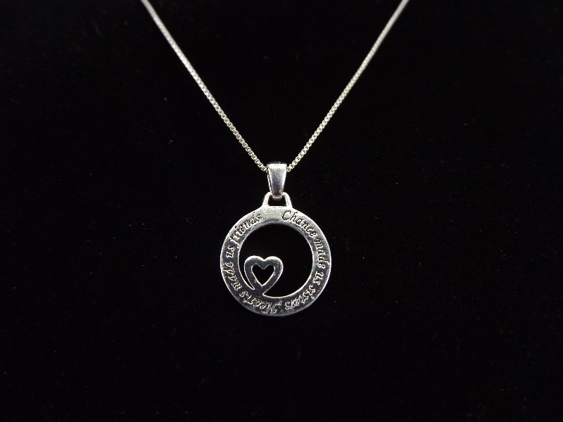 .925 Sterling Silver Sisters Pendant and Necklace