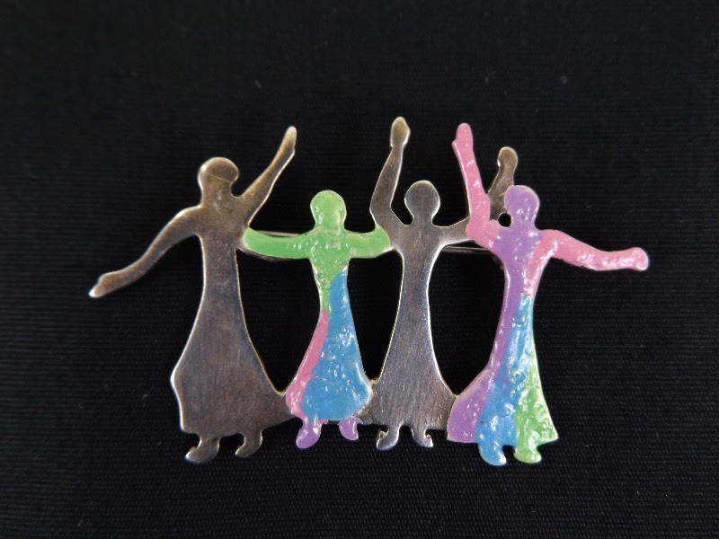 .925 Sterling Silver Free Women Brooch