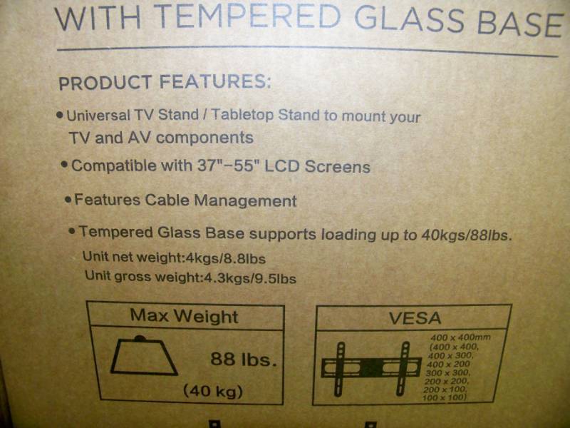 lot 22 image: PerleSmith, Universal TVMonitorDisplay Stand  Tabletop Stand