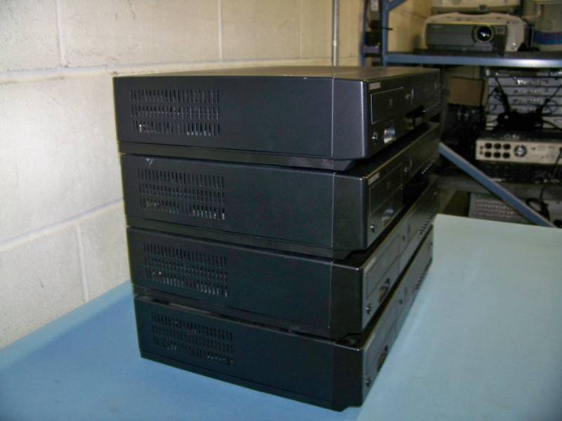 lot 49 image: (4) Samsung, DVD  VCR Combo Players with HDMI Output