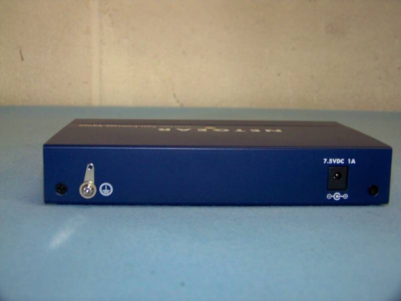 lot 41 image: NetGear, 8-Port, 10100 Mbps, ProSafe Fast Ethernet Switch with Power Supply