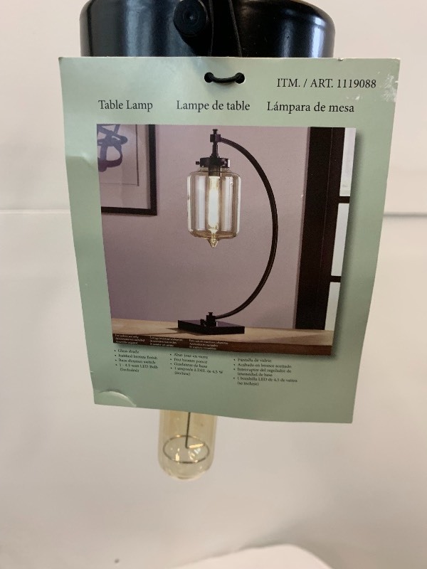 lot 19 image: Table Lamp New-No Shade
