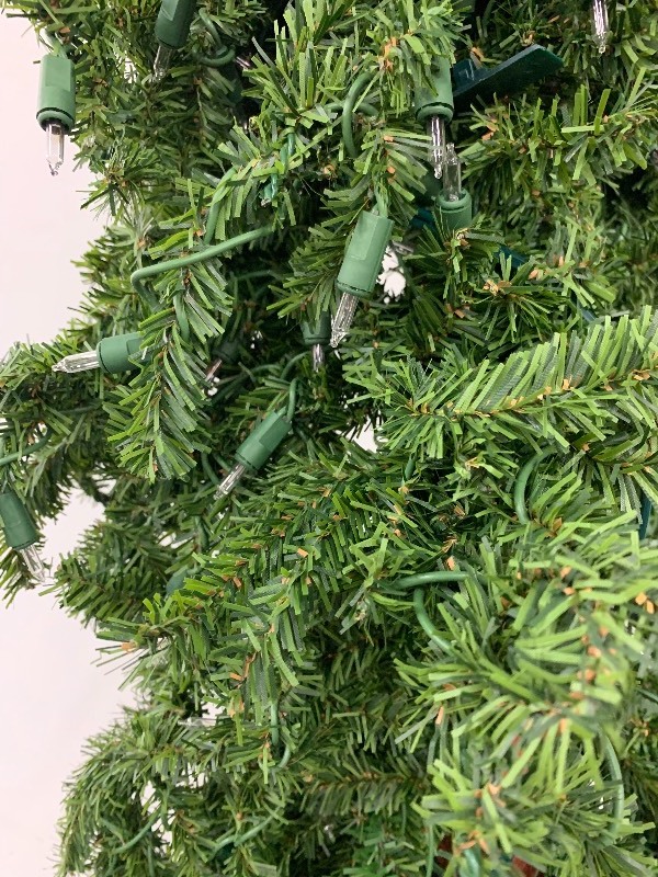lot 21 image: Natural Bark 9 & 8 Artificial Christmas Tree