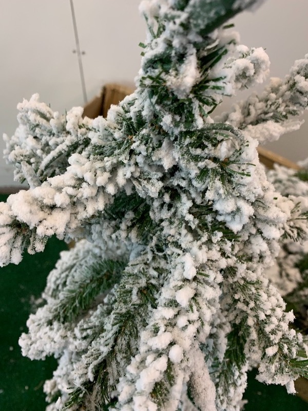 lot 53 image: Set of 3 Artificial Flocked Trees