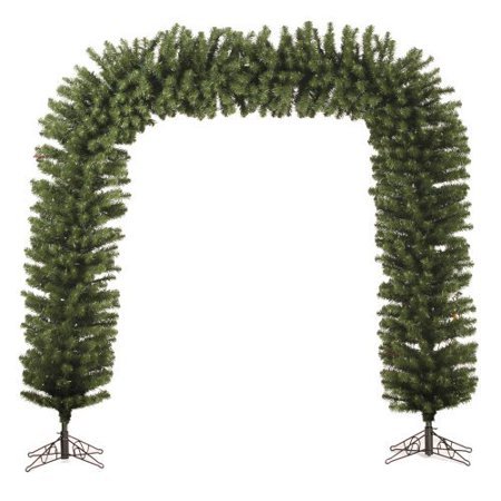 lot 25 image: 8 X 33 Arch Tree Artificial Christmas Tree Green