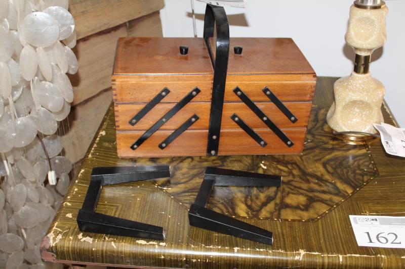 lot 201 image: Sewing and Craft Box with Legs