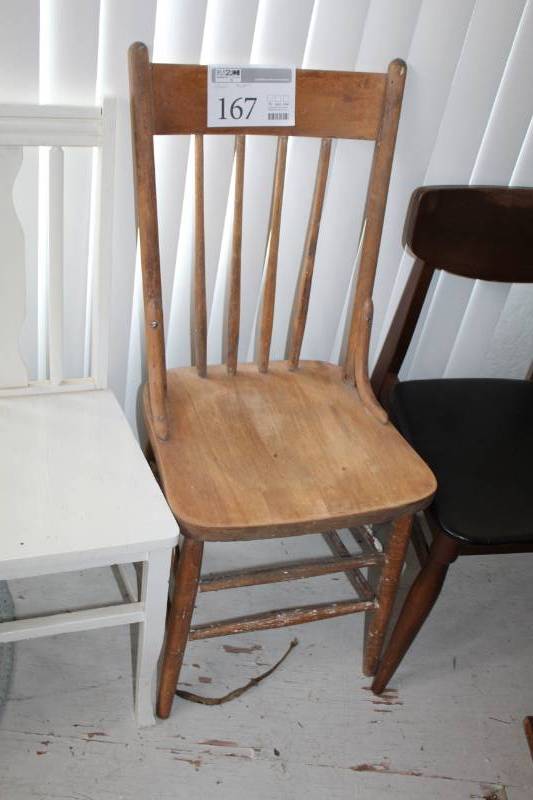 lot 167 image: Wood Dining Chair