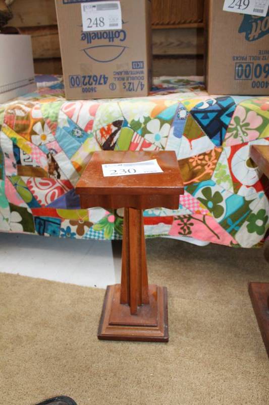 lot 230 image: Wood Pedestal