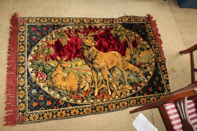 lot 238 image: Deer Wall Tapestry
