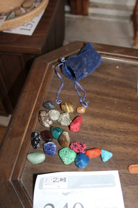 lot 240 image: Polished Rocks, Rock Bag
