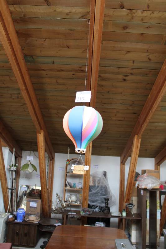 lot 215 image: Hanging Air Balloon Room Dcor