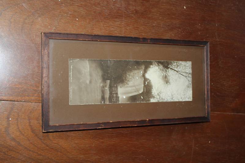 lot 274 image: Minnehaha Falls by F.L. Wright  Framed Photo