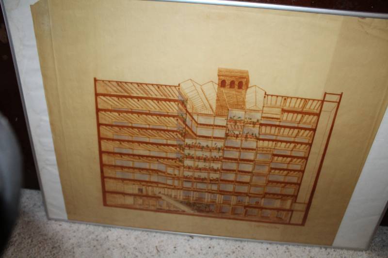 lot 290 image: Building Framed Wall Art