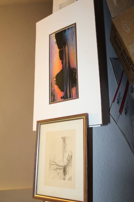 lot 297 image: Landscape by E. Norbisrath 1996 Framed Matted Wall Art