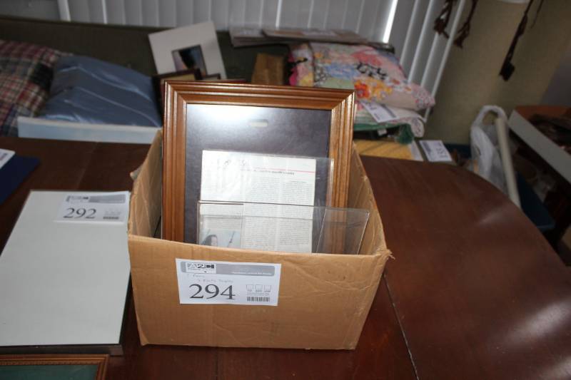 lot 294 image: Frames, Plastic Displays