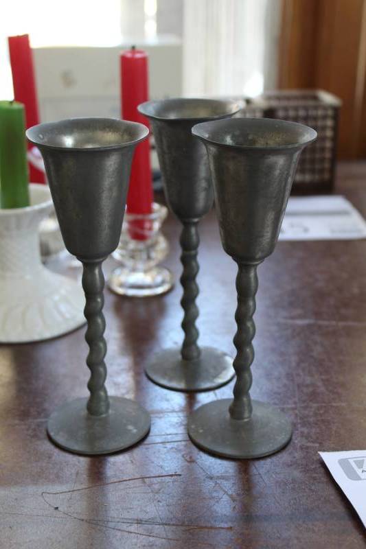 lot 447 image: Tin Goblets