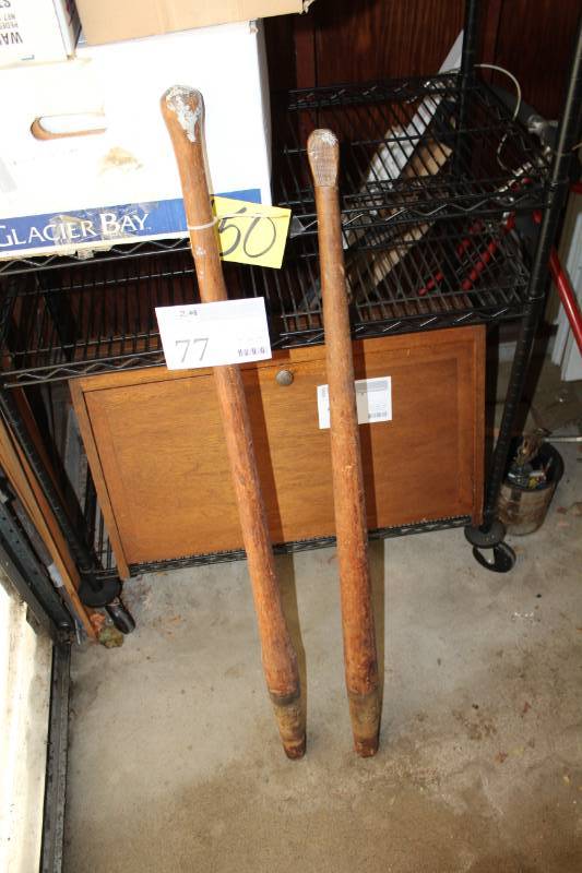lot 77 image: Nutting Cart Wood Handles