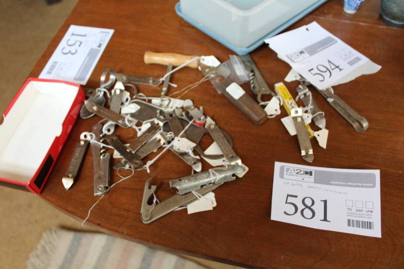 lot 581 image: Bottle Openers, Corkscrews, Can Openers