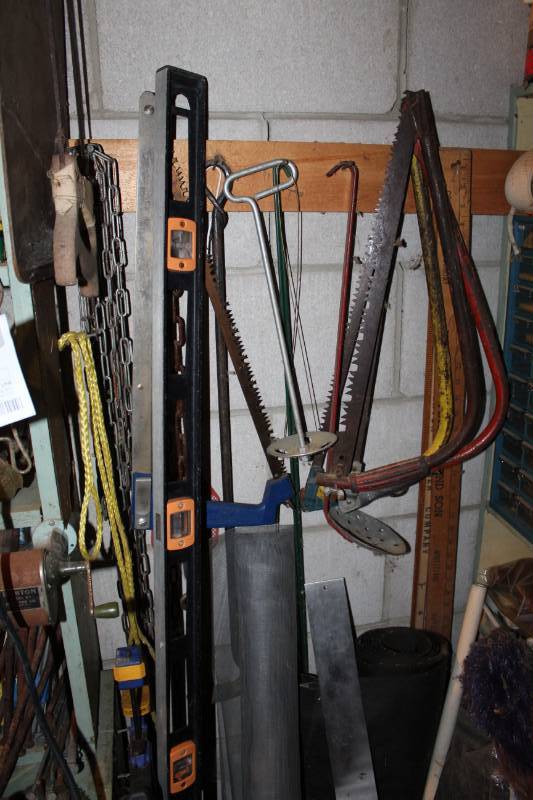lot 32 image: Tree Saws, Levels, Rakes, And More