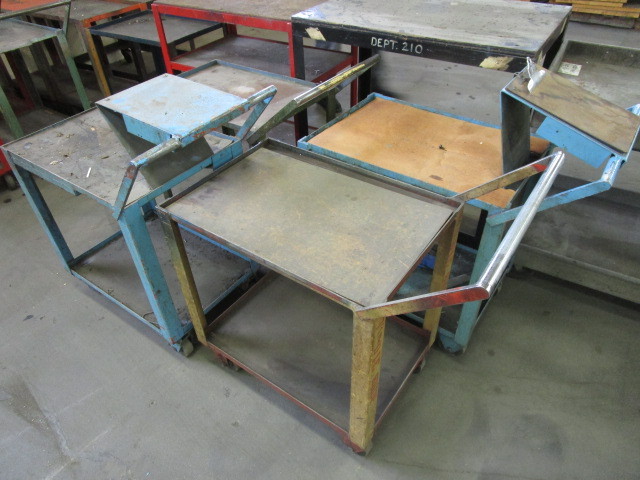 STEEL CARTS WITH HANDLES
