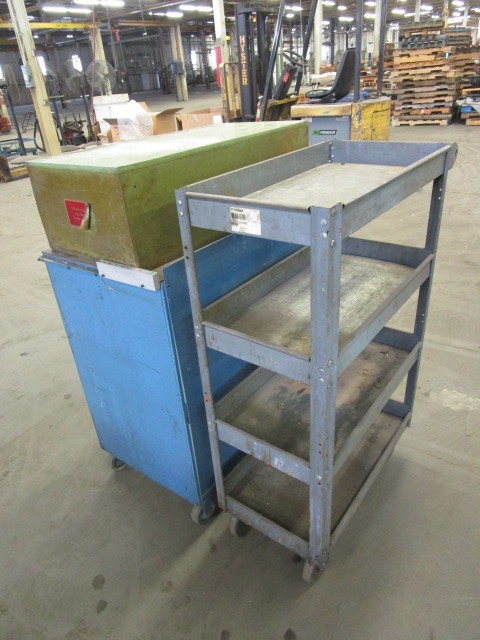 PARTS BIN WITH ROLLING CARTS